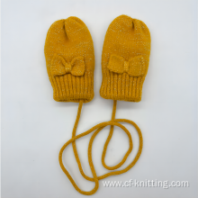 Cute knitted gloves for baby